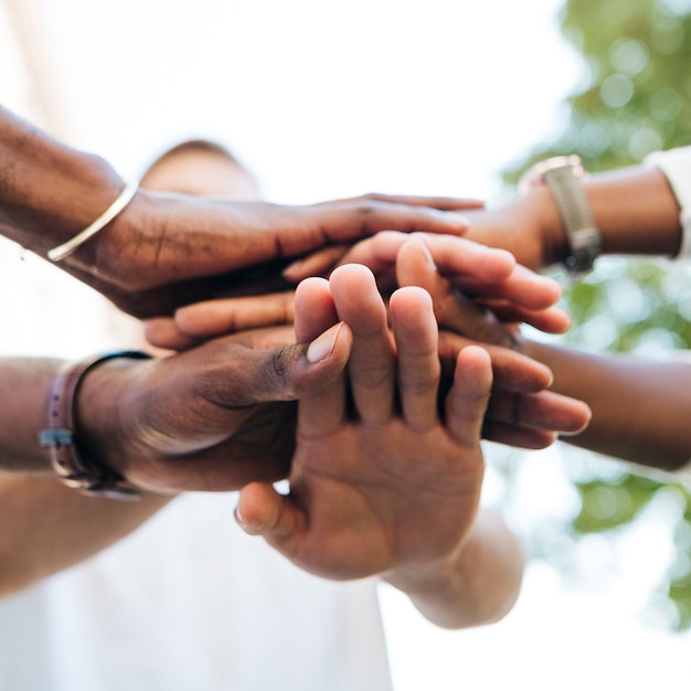 People holding hands